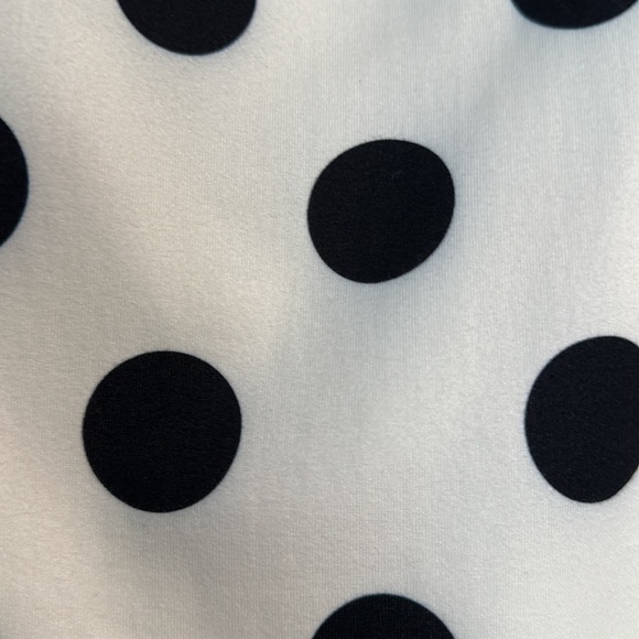 Black/Off-white Polka Dot skirt by Sweet Modesty. Fully lined. Size M. - Picture 3 of 7